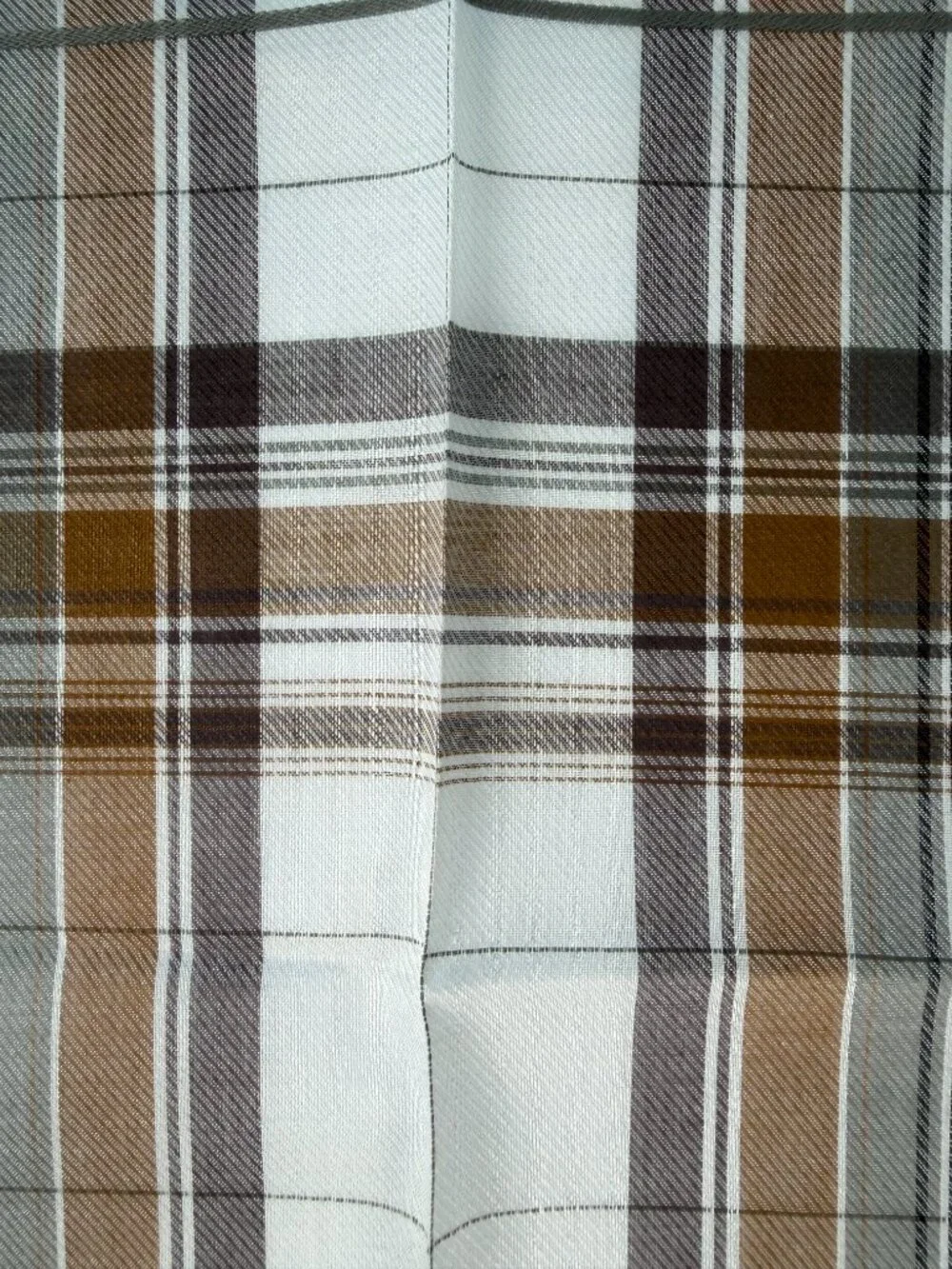 NWT Christian Dior Plaid Cotton Scarf 19